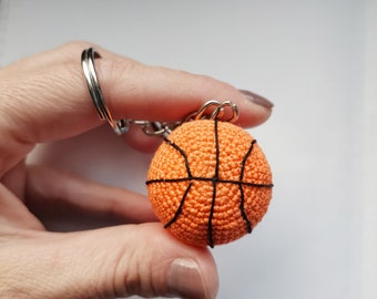 Basketball Bliss: Crochet Pattern for Sporty Keychain Delight DIY