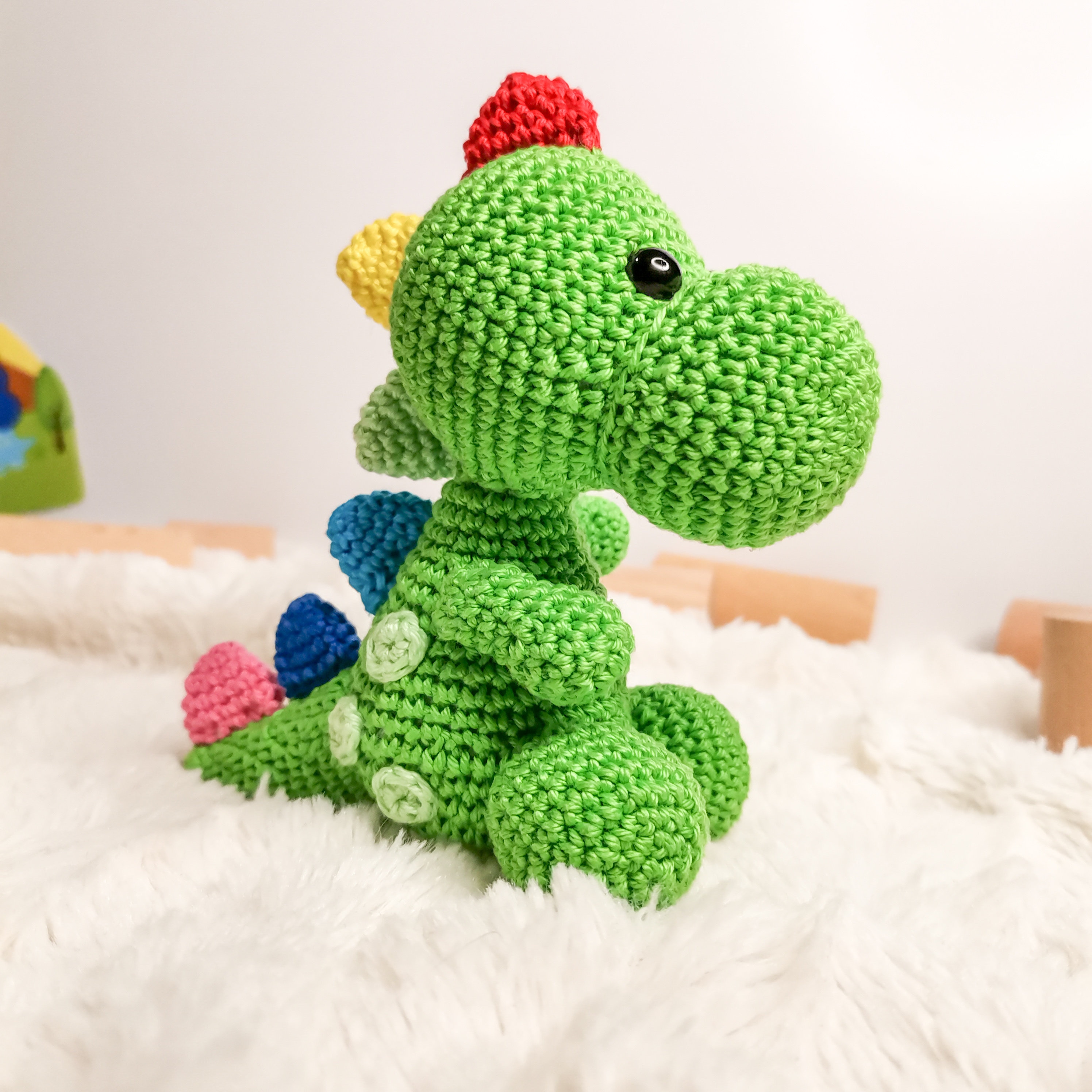 Crochet Dino Pattern Baby Dinosaur Pdf Amigurumi Dino Kids Toy Etsy