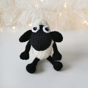 Handmade Crochet Sheep Toy in White Dress main image 0