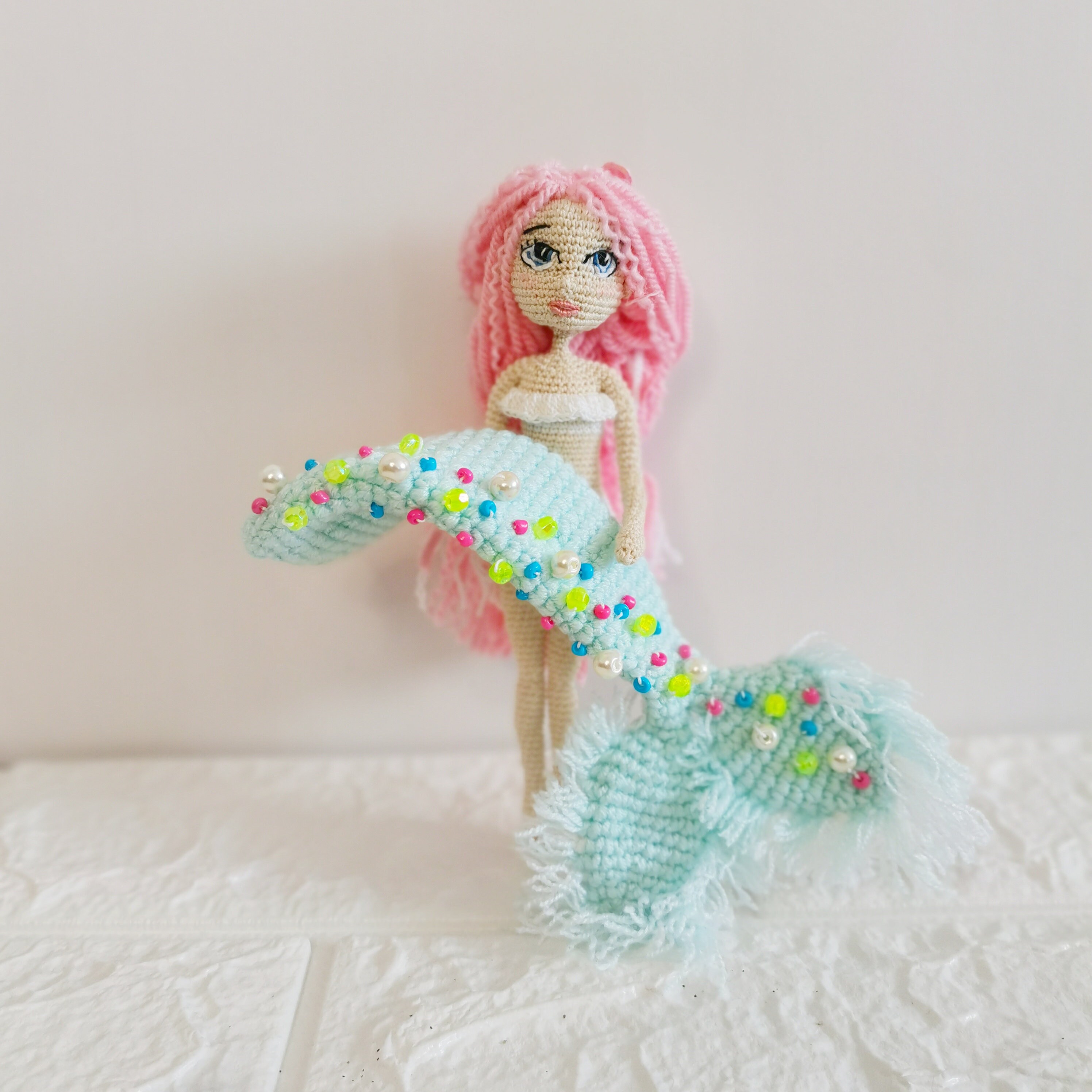 How to crochet a mermaid tail for dolls (portuguese/spanish) 