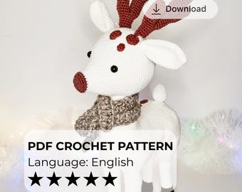 Crochet Reindeer Pattern: Amigurumi Holiday Decoration (PDF Pattern)