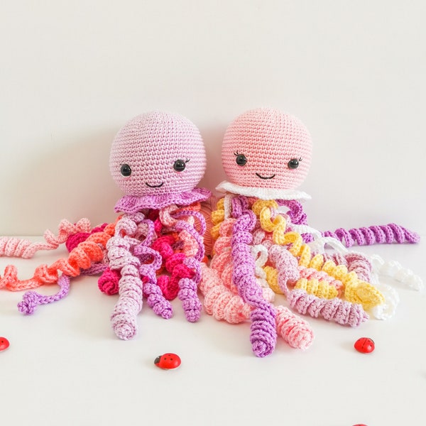 Crochet octopus pattern Amigurumi toy Newborn gift Best baby toy Preemie octopus Premature baby rattle Photo prop Kids room decor