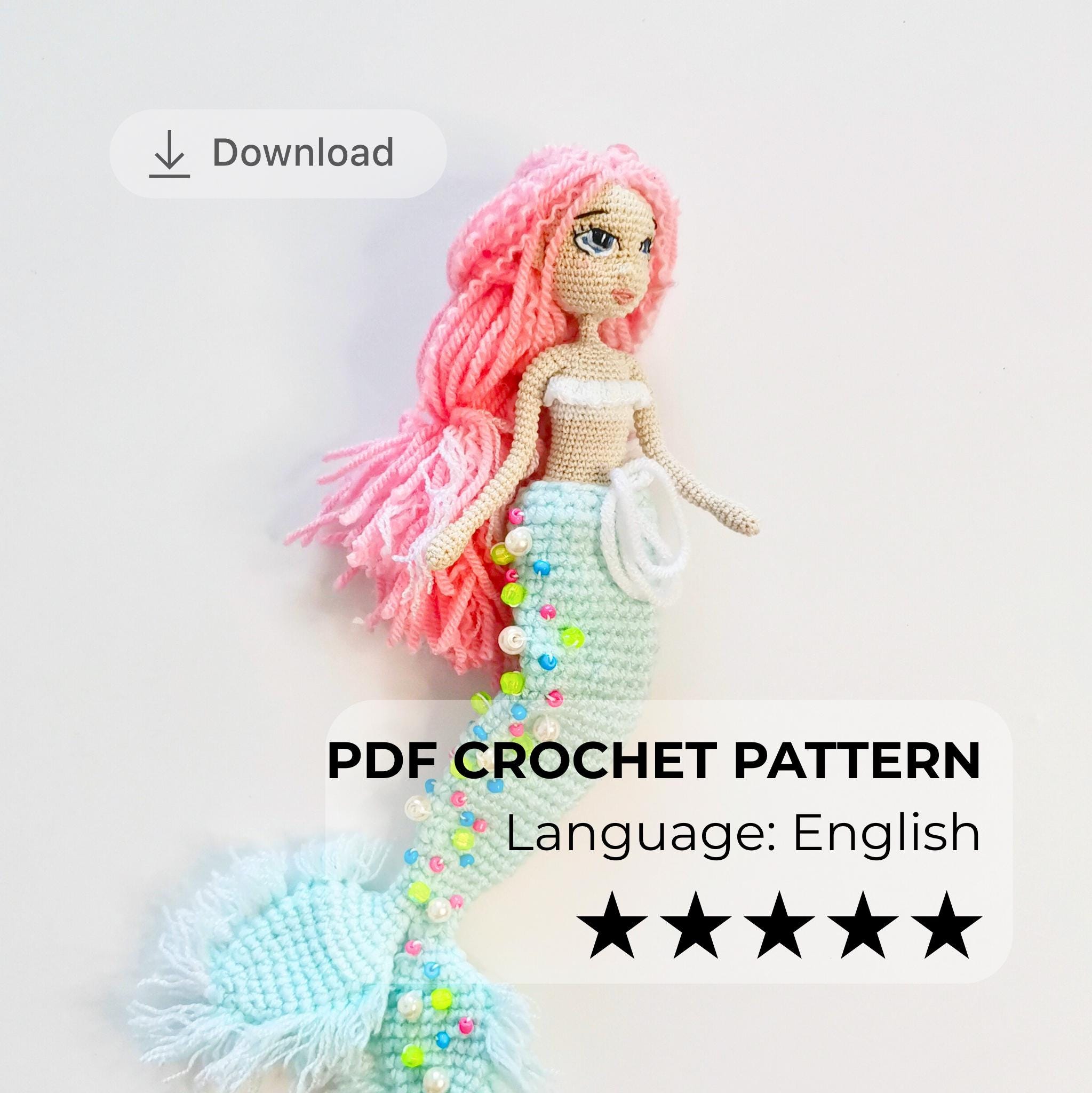 24 Fascinating Crochet Art Dolls and Figures 2 Crochet Mermaid Doll