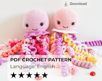 Crochet Octopus Pattern, Amigurumi Toy (PDF Pattern)