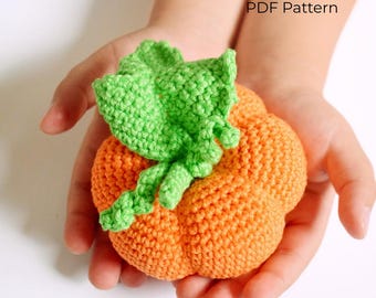 Amigurumi Pumpkin Crochet Pattern 2 in 1 Easy Autumn Harvest Decoration Tutorial