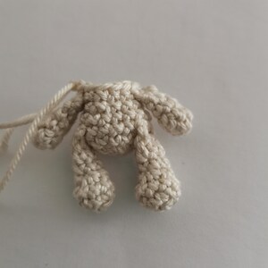 Amigurumi Rabbit Pattern Easter Bunny Crochet Keychain PDF Animal Stuffed Toy Small Plushie Ornament image 15