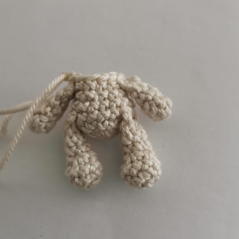 Amigurumi Rabbit Pattern Easter Bunny Crochet Keychain PDF Animal Stuffed Toy Small Plushie Ornament image 15