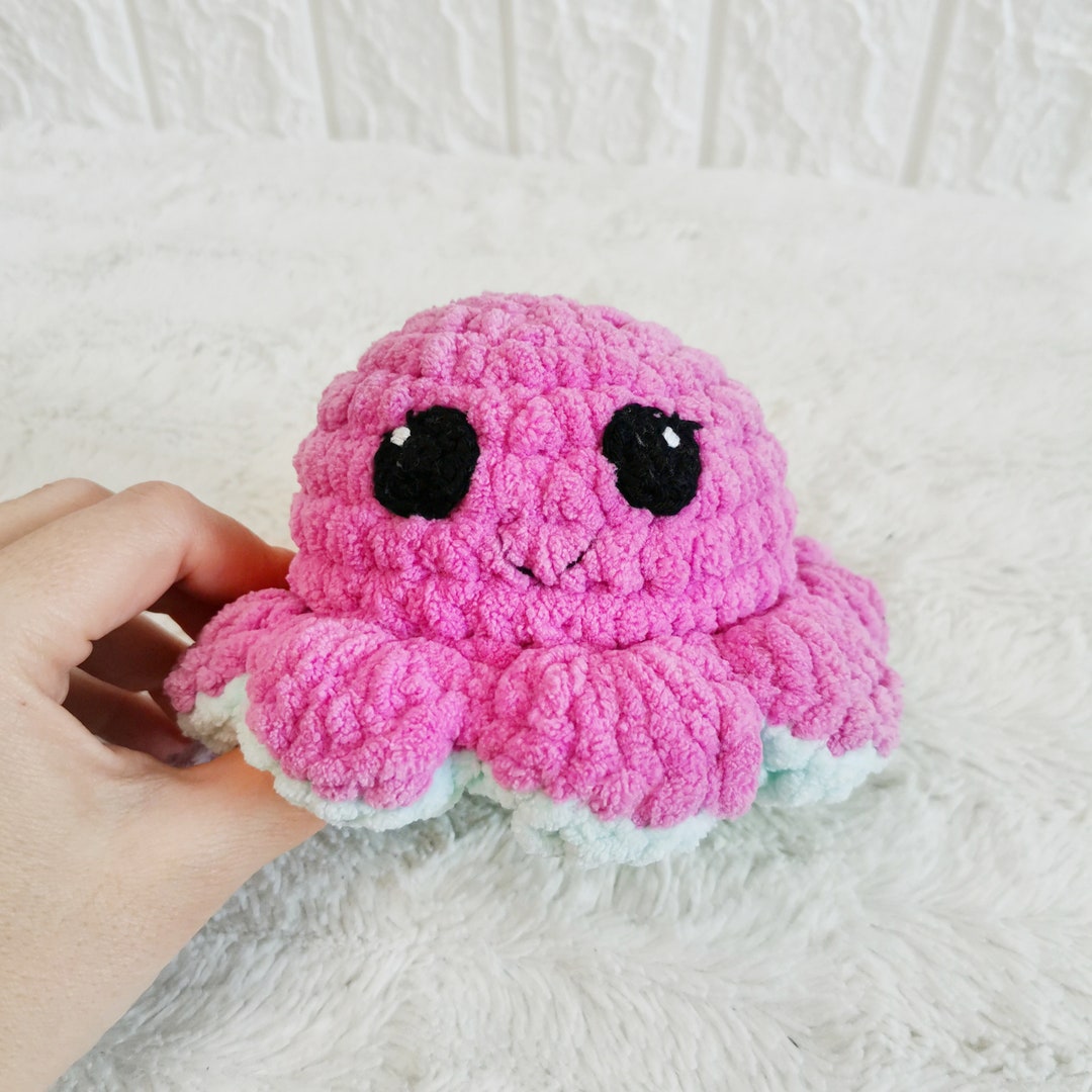 Crochet Reversible Octopus Pattern Moody Octopus Double Sided Amigurumi ...