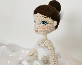 Patrón muñeca bailarina a crochet Amigurumi muñeca bailarina Bailarina de ballet Pdf Tutorial en inglés Patrón muñeca hermosa