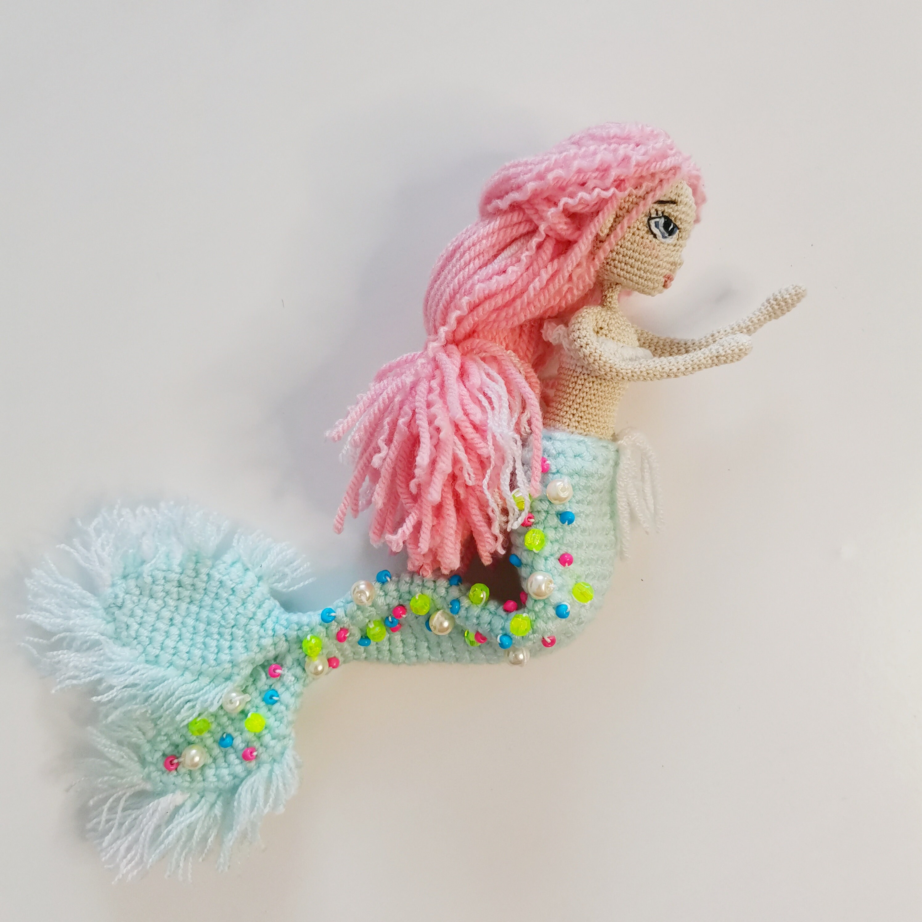 How to crochet a mermaid tail for dolls (portuguese/spanish) 