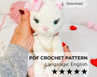 Crochet Plush Kitten Pattern: Amigurumi Cat (PDF Download)