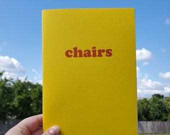 Chairs / Stapled Photo Zine / 5.5"x8.5"