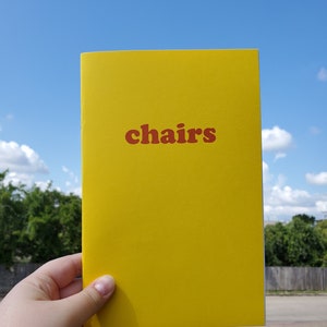 Chairs / Stapled Photo Zine / 5.5"x8.5"