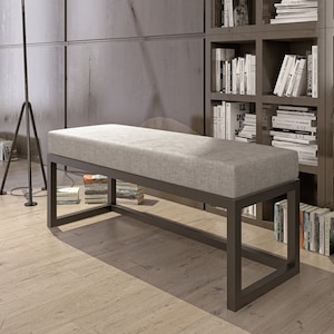 CAREN elegant bench / seat in the hall / living room / bedroom. Different sizes and colors. Strong metal frame. Hand made in Poland..