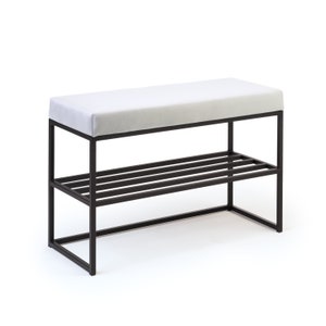 GERI- bench with a shelf for shoes, storage box for shoes cabinet seat with storage box for sitting, pouffe, industrial stool, loft bench