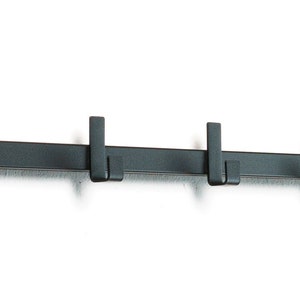 Industrial wall hanger Dag 90 cm. Minimalist coat hanger, welded steel hanger, hallway hanger for waiting room