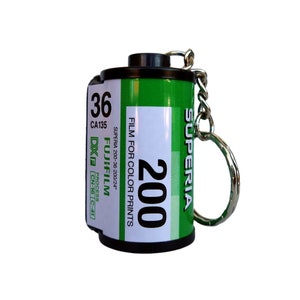Keychain Film Canister Film Cartridge 35mm Small Picture Film Analog Camera Hanalogital Pendant Keychain Gift Film Fujicolor Superia200