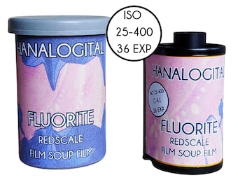 HANALOGITAL FLUORITE Film Soup Redscale 35mm Kleinbildfilm Analog Kamera Experimentelle Technik Fotografie Filmsuppe Filmrolle Foto Kodak