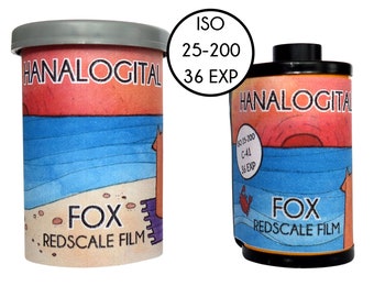 HANALOGITAL FOX Redscale Film Effect Film 35 mm Sepia Camera Small Format Film Analog Camera Experimental Photography Red Film Kodak Lomography