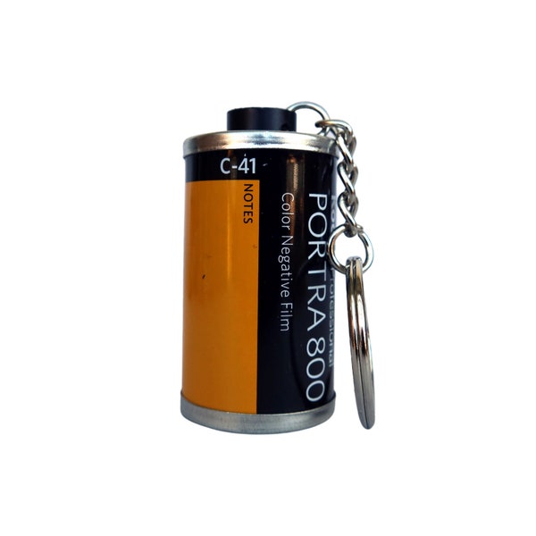 Schlüsselanhänger Filmkanister Filmpatrone 35mm Kleinbildfilm Analog Kamera Hanalogital Anhänger Keychain Geschenk Filme Kodak Portra 800