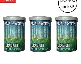 HANALOGITAL BOKEH Pre-Exposed Film Effect Film 35 mm colorful Lightleaks Camera 35mm Film Analog Camera Experimental Photography Set