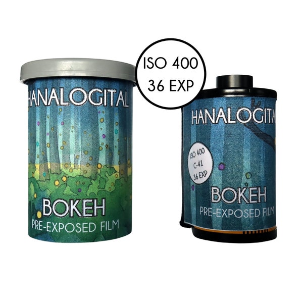 HANALOGITAL BOKEH Pre-Exposed Film Effect Film 35 mm Dots Lightleaks Camera 35mm Film Analog Camera Experimental Photography