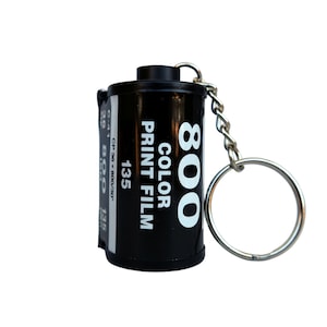 Llavero Película Cartucho de Película de Cartucho 35mm Película de Imagen Pequeña Cámara Analógica Colgante Hanalogital Llavero Películas de Regalo Lomography 800 Fuji