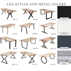 Mozilya Design Dining Table Legs , Metal Table Legs , Farmhouse Table Legs , Modern Steel Table Legs