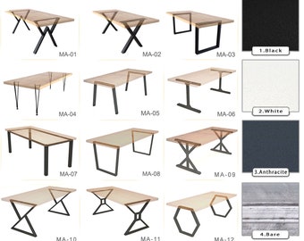 Mozilya Design Dining Table Legs , Metal Table Legs , Farmhouse Table Legs , Modern Steel Table Legs