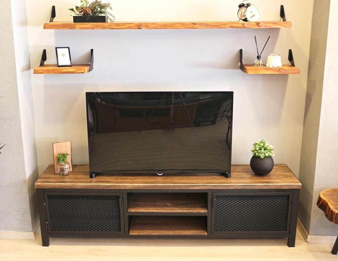 Soporte de pared para TV hecho en madera  Soportes para tv, Muebles para  television, Decoración de unas
