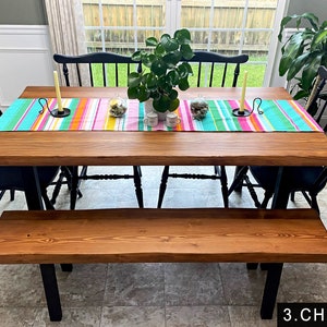 cherry rustic wooden kitchen table