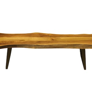 Solid Walnut Wood Dining Table Bench