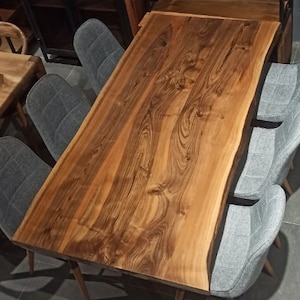 solid wood dining table