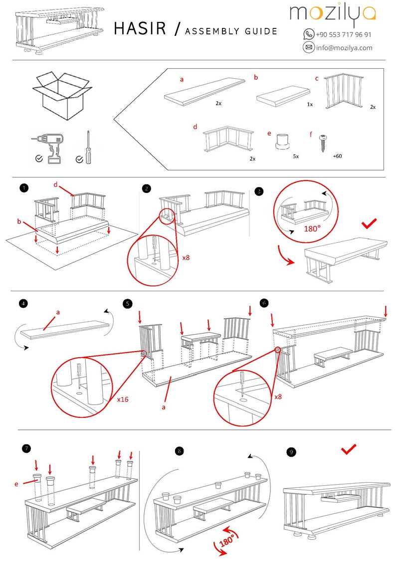 May include: Assembly instructions for a wooden shelf unit. The instructions show how to assemble the shelf using screws and brackets. The shelf is made of wood and has a simple design.