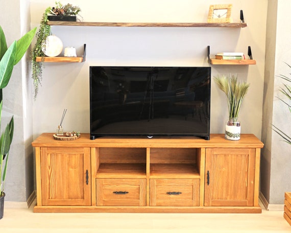Farmhouse entertainment wall unit deals