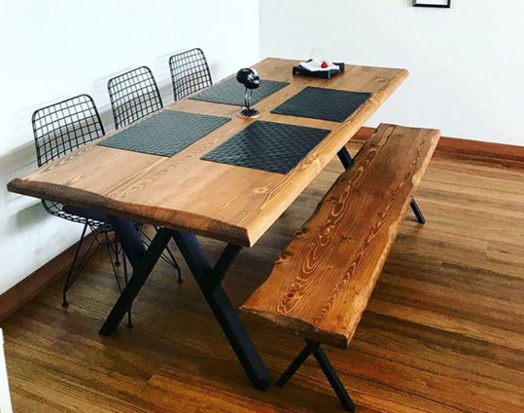 Solid Wood Dining Table Handmade Custom Table / Modern Etsy
