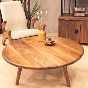 unique round coffee table