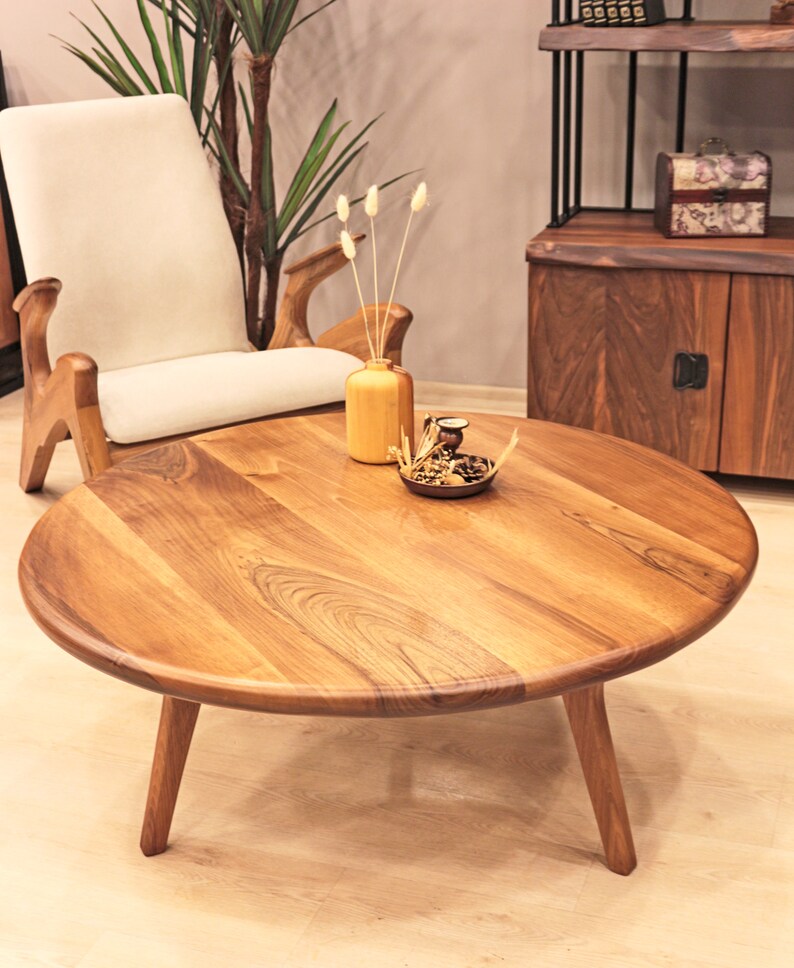 unique round coffee table