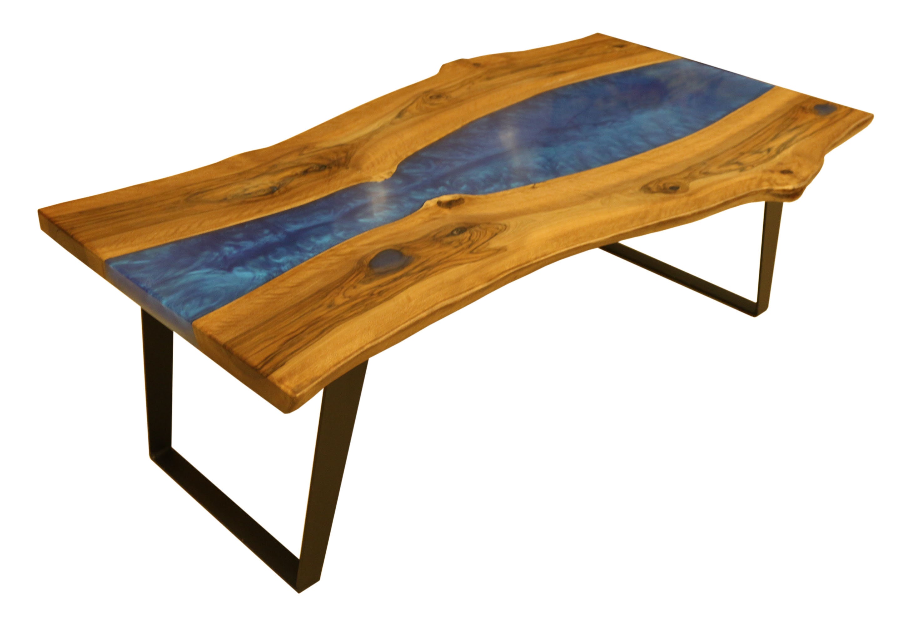 Walnut Epoxy Coffee Table / Resin Coffeetable / River Epoxy Etsy