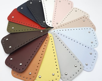 PU-Leder Taschenboden: Rundstrick-/Häkelbasis (12/25 cm)