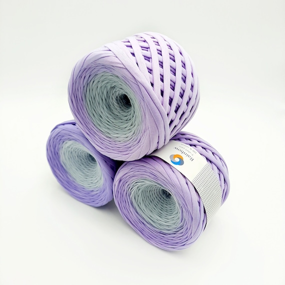 Ombre Cotton T-shirt Yarn for Crocheting Bags, Baskets, Carpets