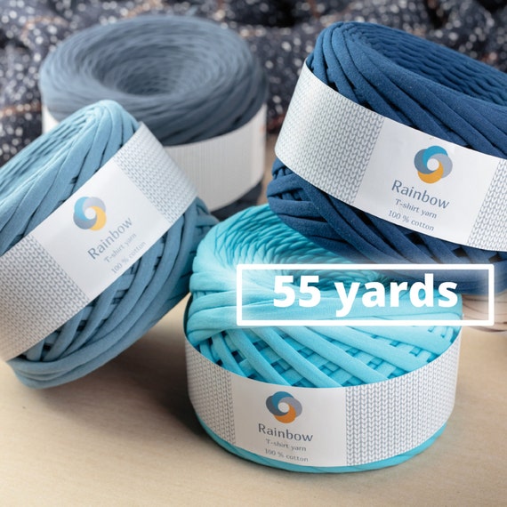 Tshirt Yarn for Crocheting, Knitted Yarn. Bulky Yarn. Bag Yarn. Yarn for  Baskets, Carpets, Bags, Ribbon Yersey Yarn, Eco-friendly Yarn -  Hong  Kong