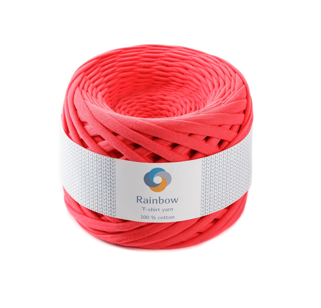 Tshirt Crochet Yarn. Cotton Stretchy Yarn, Yarn in Bulk. Bag Yarn