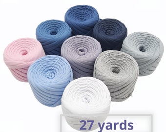 Tshirt crochet yarn. Crochet yarn for baskets, carpets, bags ,Chunky yarn. Knitting chunky yarn. Textile yarn. T-shirt yarn 25 m and more