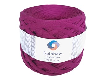 Plum T-Shirt Yarn – 100% Cotton Bulky Knit Cord
