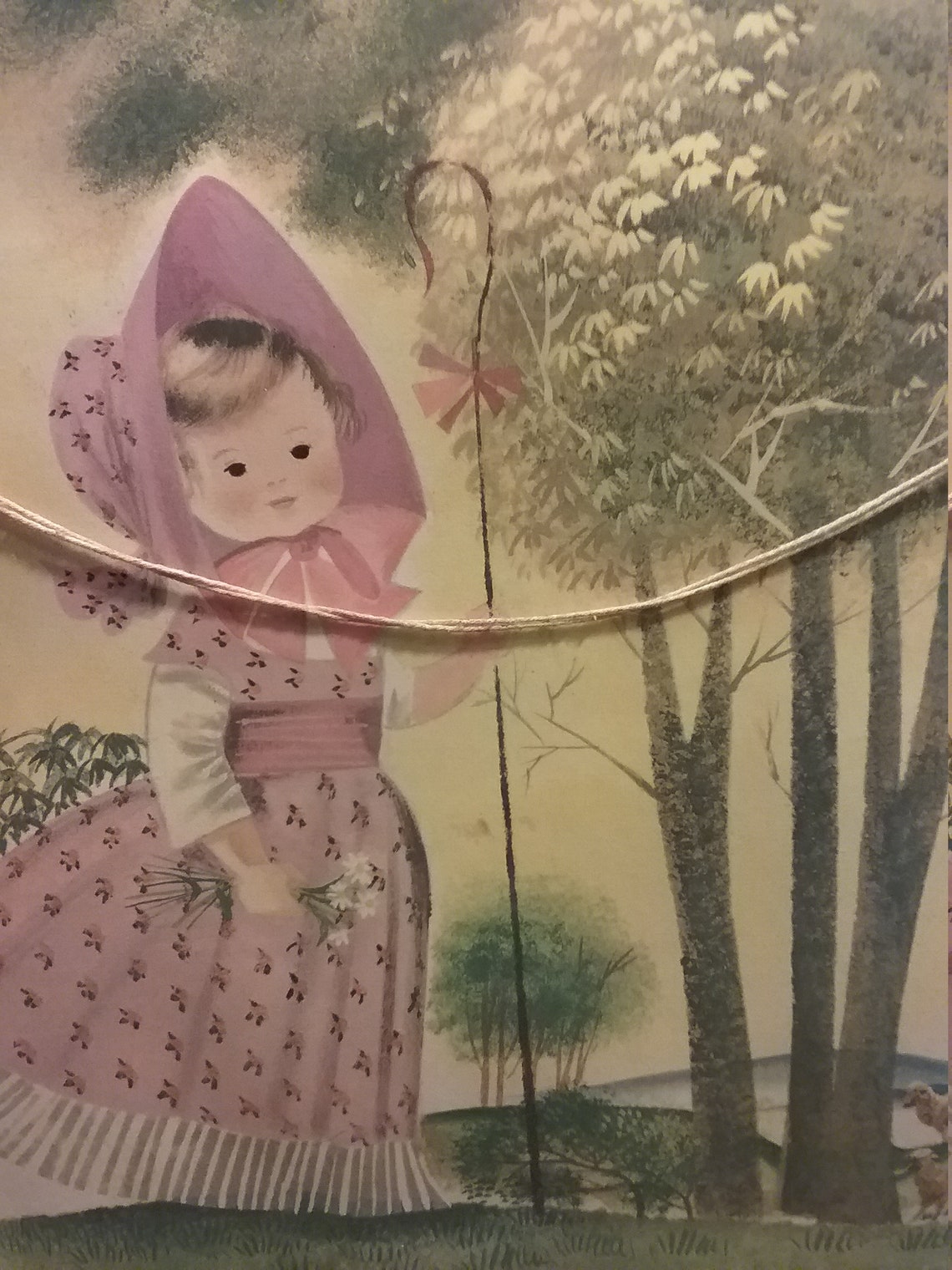 Northern Tissue Girl Print Framed 1960's Etsy