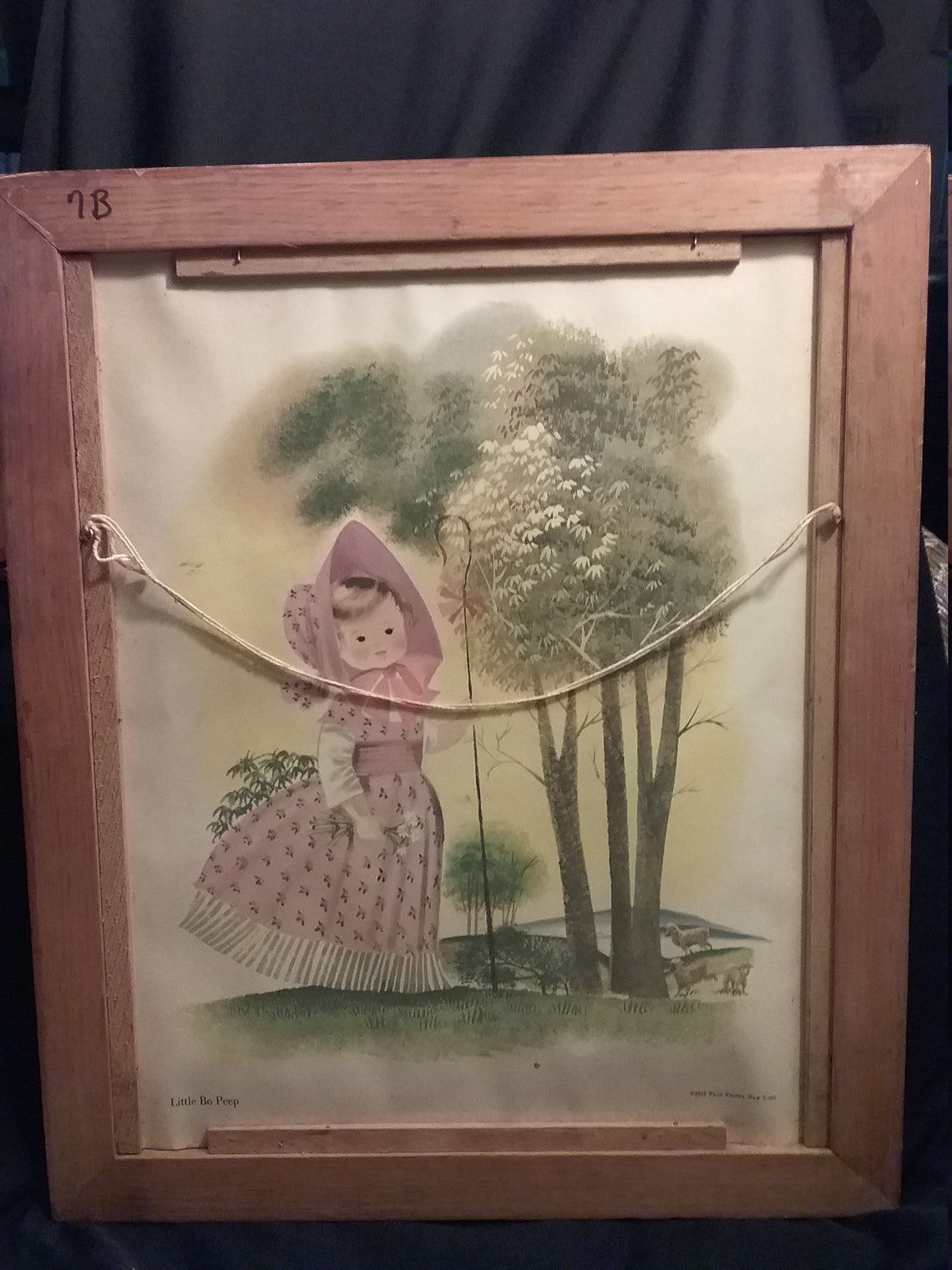 Northern Tissue Girl Print Framed 1960's Etsy