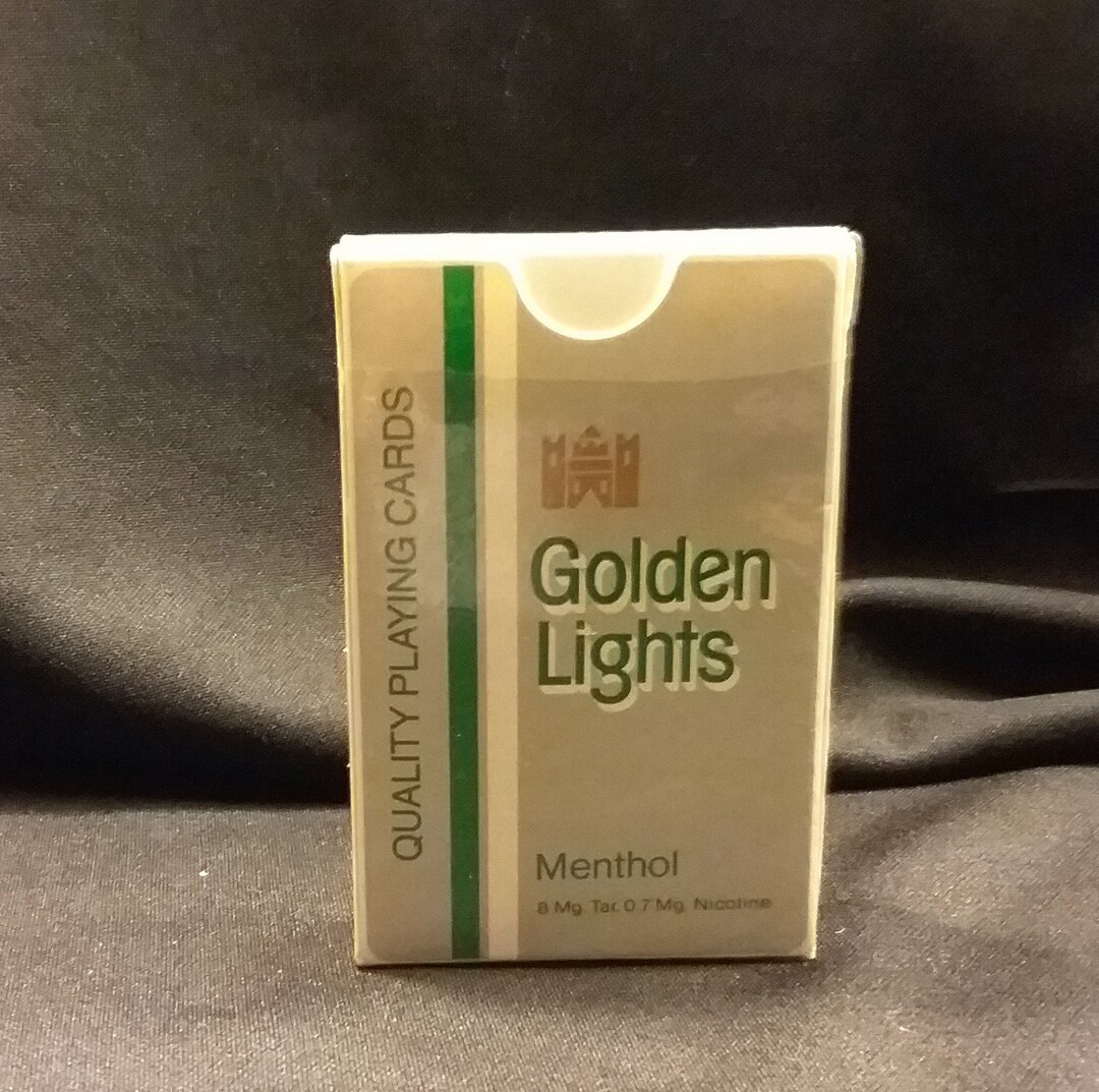 Golden Lights Menthol Cigarette Playing Cards Etsy