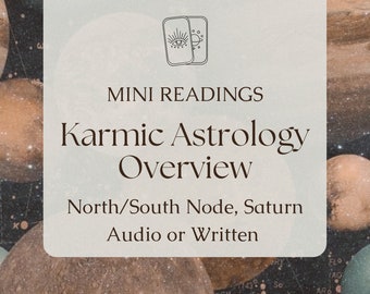 Karmic Astrology Mini Astro Reading | Karma, north node, south node, Saturn