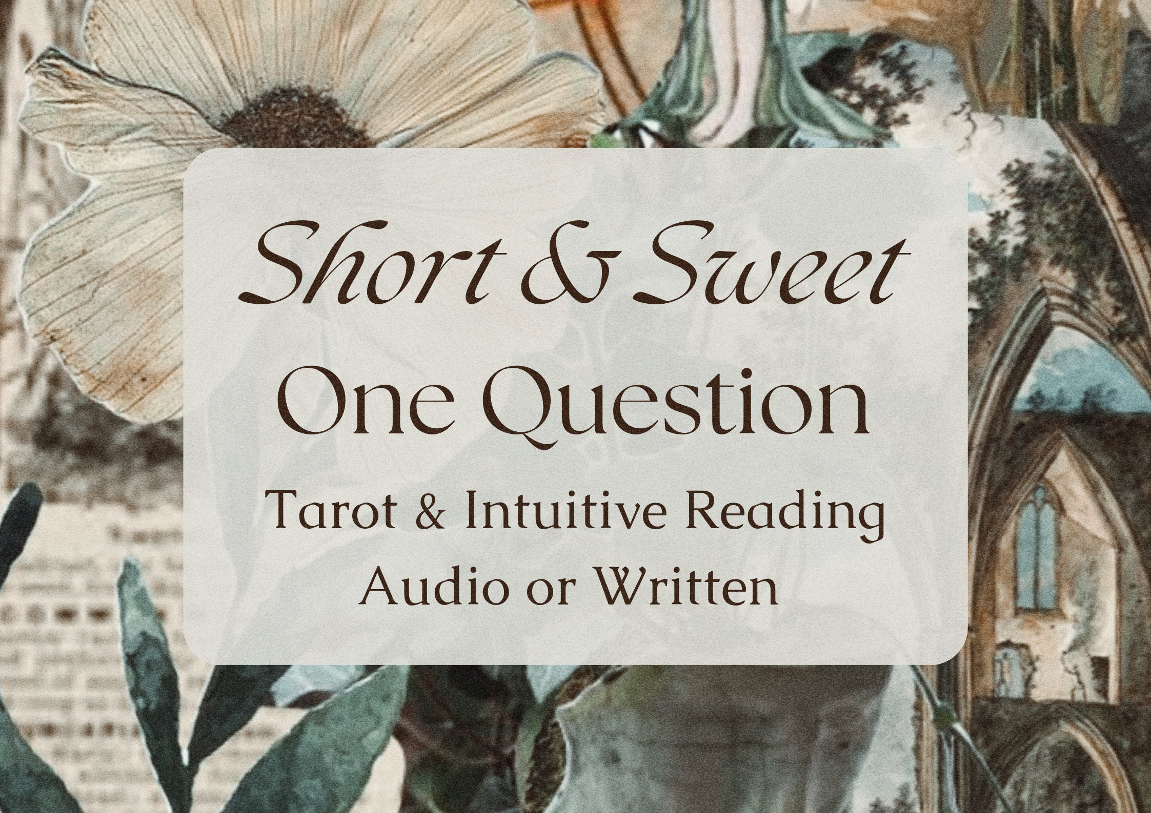 Mini Intuitive/Tarot Reading | Quick reading affordable reading short - Love Tarot Reading Career Reading Ex Tarot General Reading Intuitive